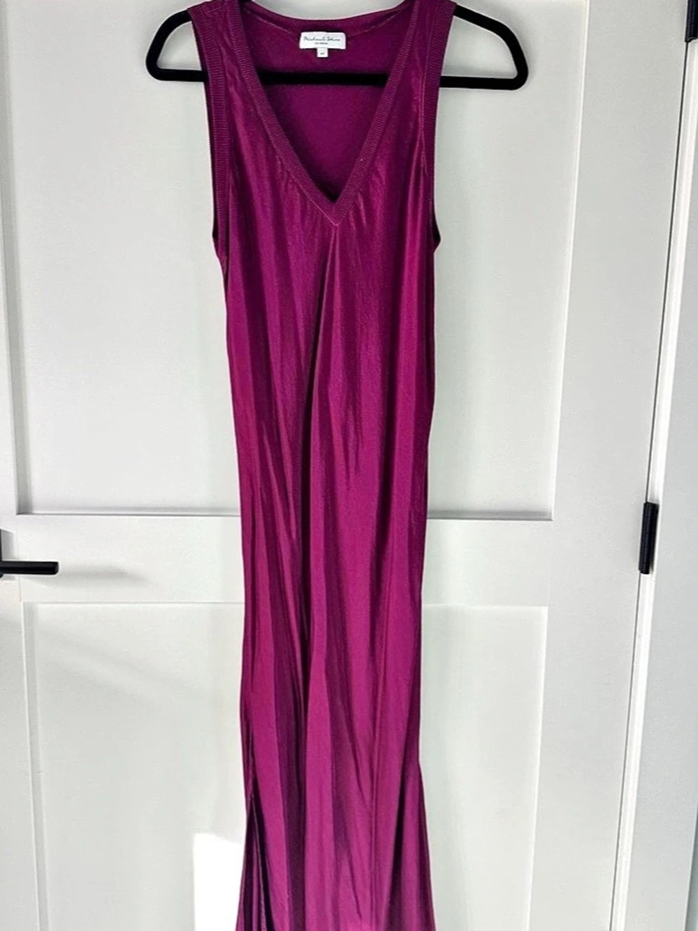 Michael Stars Sleeveless V-Neck Maxi Dress in Purple Size XS